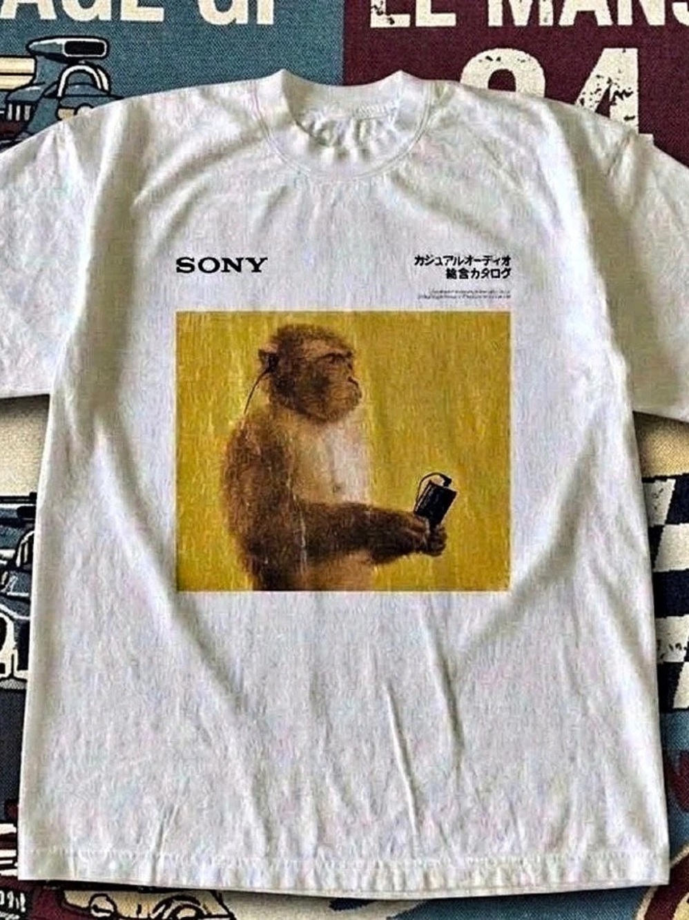 Casual Audio Monkey Graphic T-Shirt